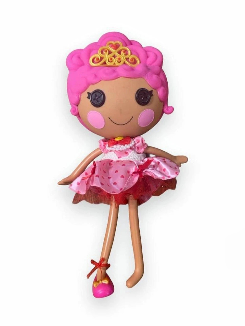 Lalaloopsy Royal Princess Party Crumpet Hearts Doll With Original Dress One Shoe